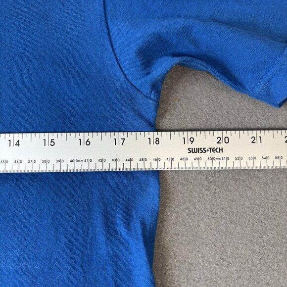 Vintage 90s Quiksilver Youth T-shirt XL Blue Y2K Streetwear Skater Skateboard - Picture 5 of 12